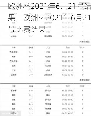 202173欧洲杯 欧洲杯7.3-第2张图片-www.211178.com_果博福布斯